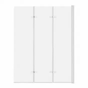 Parawan nawannowy 3-panelowy składany SAJNO 120cm biały - AD Naturalnie